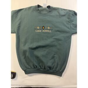 Women’s Forest Green Size Large Lake Powell Pull Over Crewneck Sweater